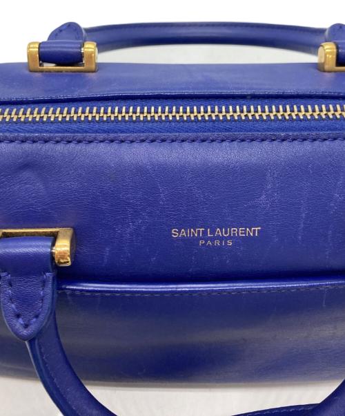 Saint Laurent Paris（サンローランパリ）Saint Laurent Paris (サンローランパリ) ベイビーダッフルバッグ ブルーの古着・服飾アイテム