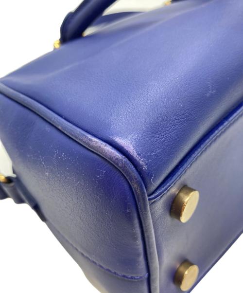 Saint Laurent Paris（サンローランパリ）Saint Laurent Paris (サンローランパリ) ベイビーダッフルバッグ ブルーの古着・服飾アイテム