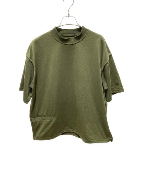 DAIWA PIER39（ダイワ ピア39）DAIWA PIER39 (ダイワ ピア39) Tech 1P Hi-Crew Neck T-Shirts グリーン サイズ:Mの古着・服飾アイテム