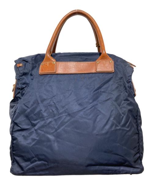 Felisi（フェリージ）Felisi (フェリージ) ナイロンレザーハンドバッグ ブラウン×ネイビーの古着・服飾アイテム