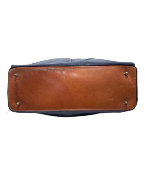 Felisi（フェリージ）Felisi (フェリージ) ナイロンレザーハンドバッグ ブラウン×ネイビーの古着・服飾アイテム