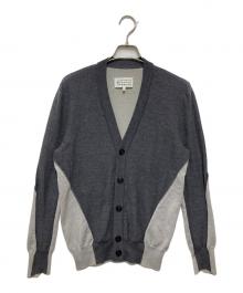 Maison Margiela（メゾンマルジェラ）の古着「バイカラーカーディガン」｜グレー