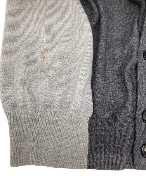 Maison Margiela（メゾンマルジェラ）Maison Margiela (メゾンマルジェラ) バイカラーカーディガン グレー サイズ:Sの古着・服飾アイテム