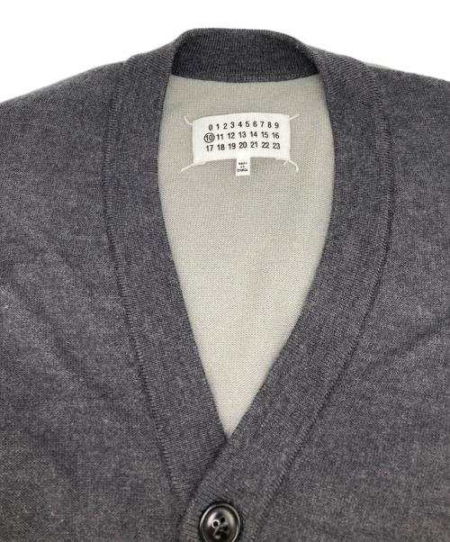 Maison Margiela（メゾンマルジェラ）Maison Margiela (メゾンマルジェラ) バイカラーカーディガン グレー サイズ:Sの古着・服飾アイテム