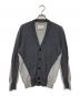 Maison Margiela（メゾンマルジェラ）の古着「バイカラーカーディガン」｜グレー