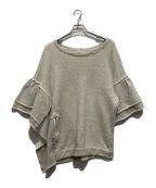 Y'sワイズ）の古着「アシンメトリー変形七分袖スウェット」｜グレー