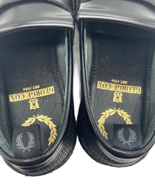 FRED PERRY（フレッドペリー）FRED PERRY (フレッドペリー) GEORGE COX (ジョージコックス) コラボローファー ブラック サイズ:6の古着・服飾アイテム