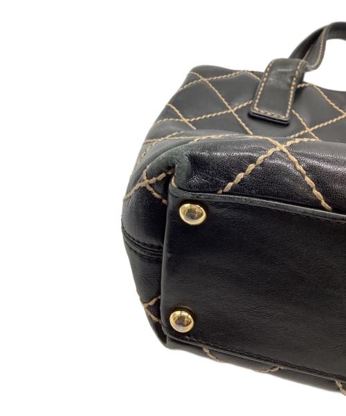 CHANEL（シャネル）CHANEL (シャネル) ワイルドステッチマトラッセハンドトートバッグ ブラックの古着・服飾アイテム