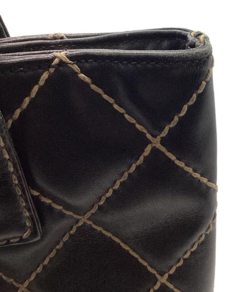 CHANEL（シャネル）CHANEL (シャネル) ワイルドステッチマトラッセハンドトートバッグ ブラックの古着・服飾アイテム