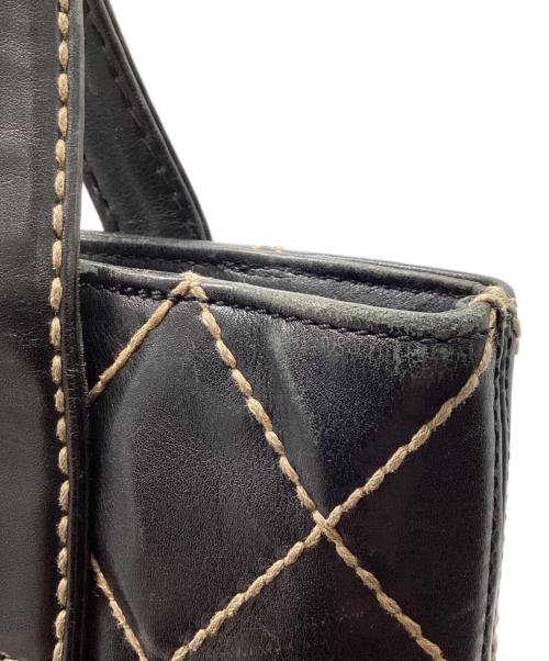 CHANEL（シャネル）CHANEL (シャネル) ワイルドステッチマトラッセハンドトートバッグ ブラックの古着・服飾アイテム