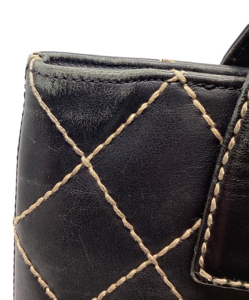 CHANEL（シャネル）CHANEL (シャネル) ワイルドステッチマトラッセハンドトートバッグ ブラックの古着・服飾アイテム
