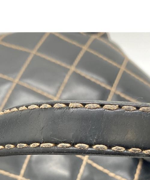 CHANEL（シャネル）CHANEL (シャネル) ワイルドステッチマトラッセハンドトートバッグ ブラックの古着・服飾アイテム