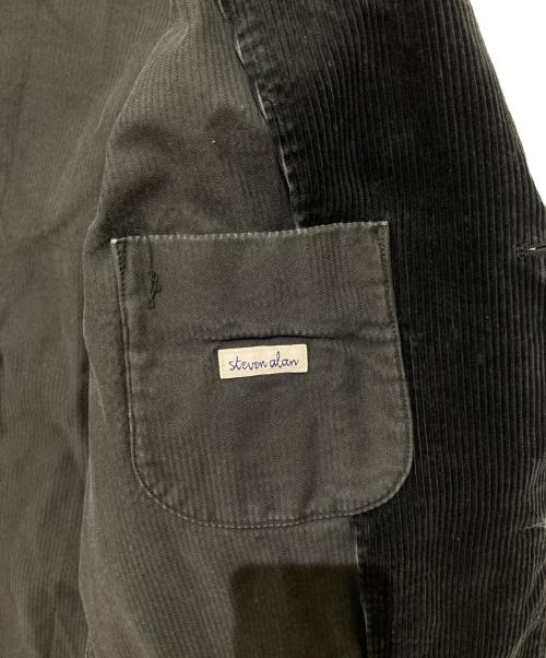STEVEN ALAN（スティーブンアラン）STEVEN ALAN (スティーブンアラン) バイオ コーデュロイ シングル 3B ジャケット ブラック サイズ:Lの古着・服飾アイテム