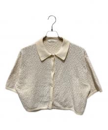 LIBJOIE（リブジョア）の古着「スラブニットナチュラルシャツ」｜ベージュ