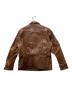 PINEAL JET LEATHER (ピネールジェットレザー) ホースレザージャケット ブラウン サイズ:L：14000円