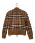 BURBERRY LONDON (バーバリーロンドン) ノバチェック カシミア ダブルジップアップブルゾン ブラウン サイズ:XS：31000円