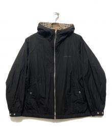 BURBERRY LONDON（バーバリーロンドン）の古着「リバーシブルフーデッドジャケット」｜ブラック×ブラウン