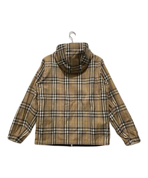 BURBERRY LONDON（バーバリーロンドン）BURBERRY LONDON (バーバリーロンドン) リバーシブルフーデッドジャケット ブラック×ブラウン サイズ:Mの古着・服飾アイテム