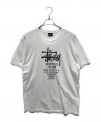 stussyステューシー）の古着「プリントTシャツ」｜ホワイト