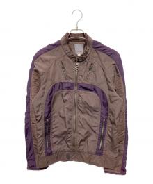 DIESEL（ディーゼル）の古着「マルチジップジャケット」｜ブラウン