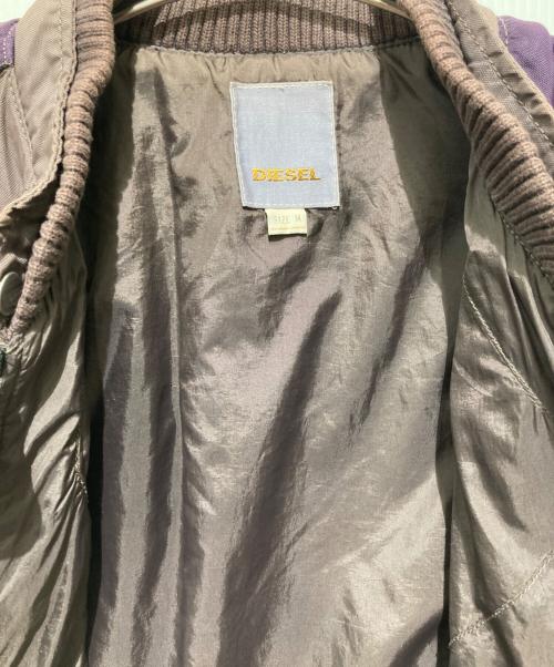 DIESEL（ディーゼル）DIESEL (ディーゼル) マルチジップジャケット ブラウン サイズ:Mの古着・服飾アイテム