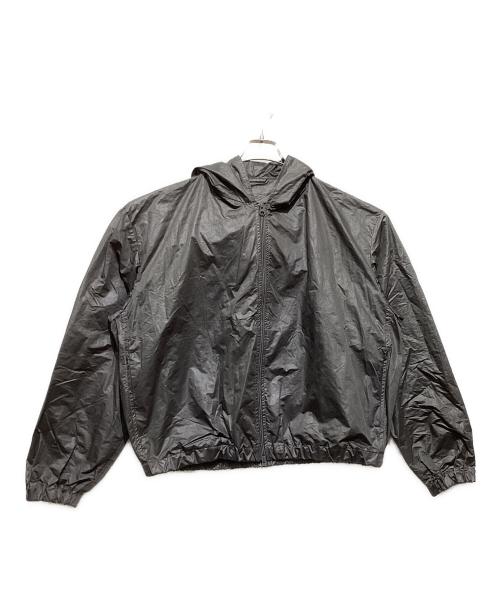 EDIFICE（エディフィス）EDIFICE (エディフィス) NY/PE メモリーヴィンテージ タンブラー フード ブルゾン グレー サイズ:FREEの古着・服飾アイテム