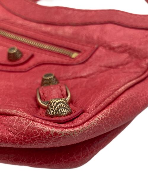 BALENCIAGA（バレンシアガ）BALENCIAGA (バレンシアガ) ジャイアントヒップ レザーショルダーバッグ ピンクの古着・服飾アイテム