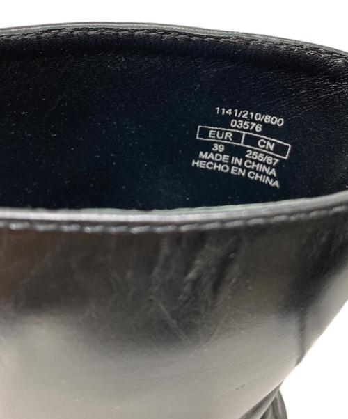 ZARA（ザラ）ZARA (ザラ) STUDIO NICHOLSON (スタジオ ニコルソン) コラボフロントジップブーツ ブラック サイズ:39の古着・服飾アイテム