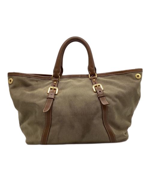 PRADA（プラダ）PRADA (プラダ) ハンドバッグ ベージュの古着・服飾アイテム