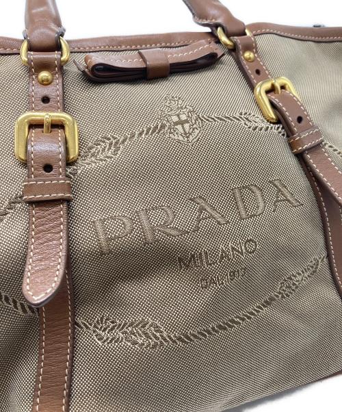 PRADA（プラダ）PRADA (プラダ) ハンドバッグ ベージュの古着・服飾アイテム