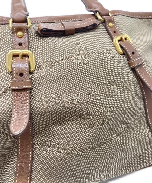 PRADA（プラダ）PRADA (プラダ) ハンドバッグ ベージュの古着・服飾アイテム