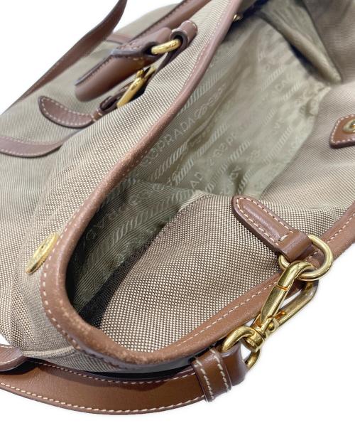 PRADA（プラダ）PRADA (プラダ) ハンドバッグ ベージュの古着・服飾アイテム