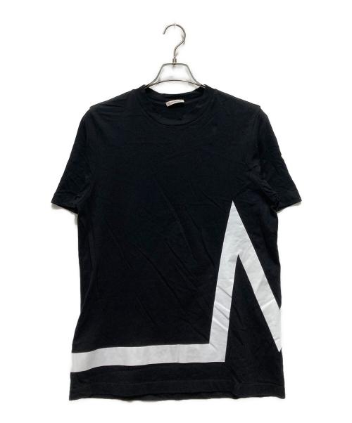 MONCLER（モンクレール）MONCLER (モンクレール) ロゴTシャツ ブラック サイズ:XSの古着・服飾アイテム