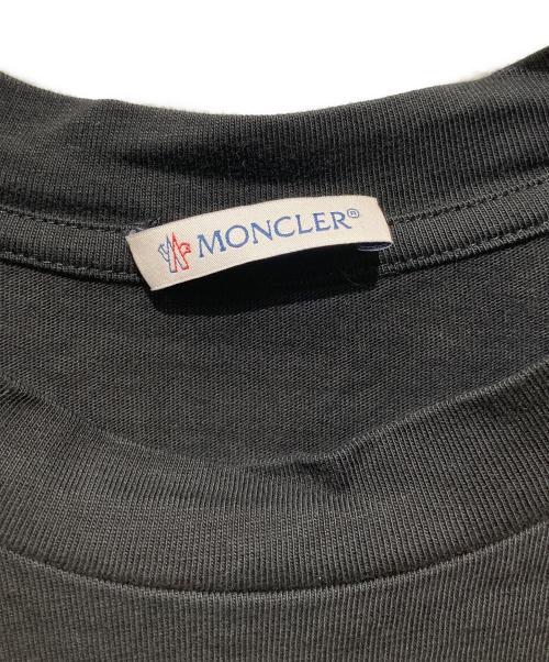 MONCLER（モンクレール）MONCLER (モンクレール) ロゴTシャツ ブラック サイズ:XSの古着・服飾アイテム