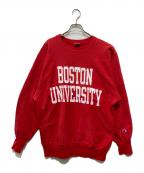 Champion REVERSE WEAVEチャンピオン リバース ウィーブ）の古着「カレッジロゴクルーネックスウェット」｜レッド