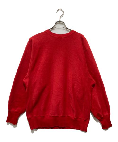 Champion REVERSE WEAVE（チャンピオン リバース ウィーブ）Champion REVERSE WEAVE (チャンピオン リバース ウィーブ) カレッジロゴクルーネックスウェット レッド サイズ:XLの古着・服飾アイテム