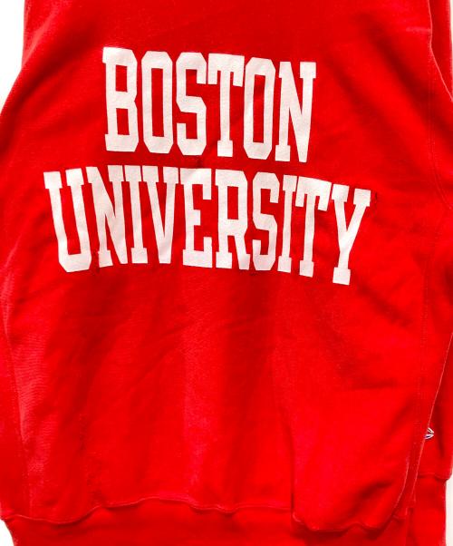 Champion REVERSE WEAVE（チャンピオン リバース ウィーブ）Champion REVERSE WEAVE (チャンピオン リバース ウィーブ) カレッジロゴクルーネックスウェット レッド サイズ:XLの古着・服飾アイテム