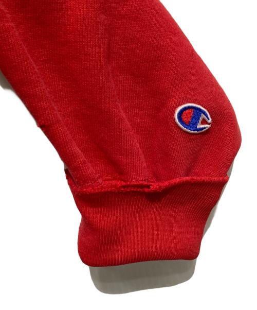 Champion REVERSE WEAVE（チャンピオン リバース ウィーブ）Champion REVERSE WEAVE (チャンピオン リバース ウィーブ) カレッジロゴクルーネックスウェット レッド サイズ:XLの古着・服飾アイテム