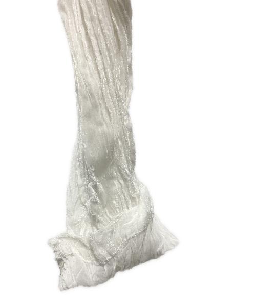 tricot COMME des GARCONS（トリココムデギャルソン）tricot COMME des GARCONS (トリココムデギャルソン) 90sプリーツ シースルーブラウス ホワイト サイズ:FREEの古着・服飾アイテム