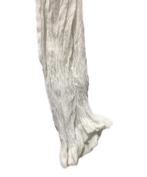 tricot COMME des GARCONS（トリココムデギャルソン）tricot COMME des GARCONS (トリココムデギャルソン) 90sプリーツ シースルーブラウス ホワイト サイズ:FREEの古着・服飾アイテム