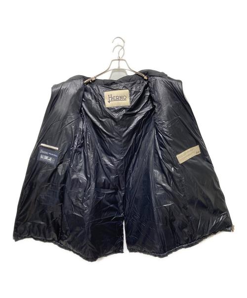 HERNO（ヘルノ）HERNO (ヘルノ) ロングダウン切替コート ブラック サイズ:42の古着・服飾アイテム