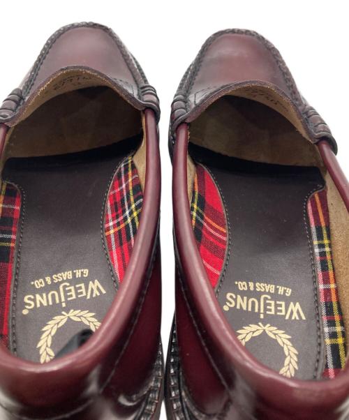 G.H.BASS（ジーエイチバス）G.H.BASS (ジーエイチバス) FRED PERRY (フレッドペリー) コインローファー ボルドー サイズ:6/7/40の古着・服飾アイテム