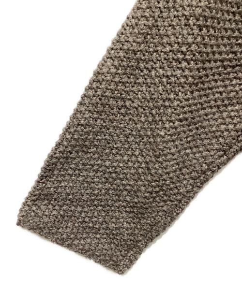 ichi（イチ）ichi (イチ) シェットランドウールトッパーニットジャケット グレー サイズ:FREEの古着・服飾アイテム