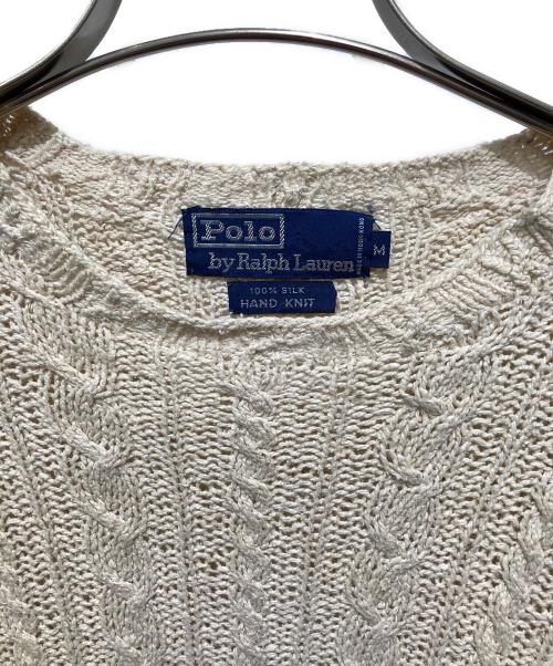 POLO RALPH LAUREN（ポロ・ラルフローレン）POLO RALPH LAUREN (ポロ・ラルフローレン) シルクハンドニット ベージュ サイズ:Mの古着・服飾アイテム