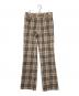 BURBERRY BLUE LABEL（バーバリー ブルー レーベル）の古着「ノバチェックウール混パンツ」｜ベージュ