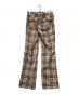 BURBERRY BLUE LABEL (バーバリー ブルー レーベル) ノバチェックウール混パンツ ベージュ サイズ:38：7000円