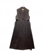 FRAY IDフレイ アイディー）の古着「ラペルテーラードワンピース」｜グレー