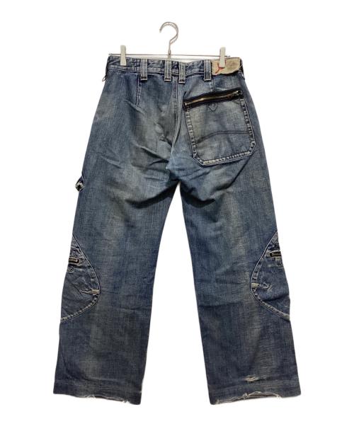 ARMANI JEANS（アルマーニジーンズ）ARMANI JEANS (アルマーニジーンズ) カーゴデニムパンツ インディゴ サイズ:Mの古着・服飾アイテム