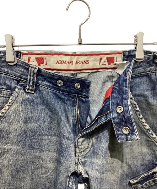 ARMANI JEANS（アルマーニジーンズ）ARMANI JEANS (アルマーニジーンズ) カーゴデニムパンツ インディゴ サイズ:Mの古着・服飾アイテム