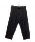 Ujoh（ウジョー）の古着「テープベルト1タックパンツ」｜ブラック